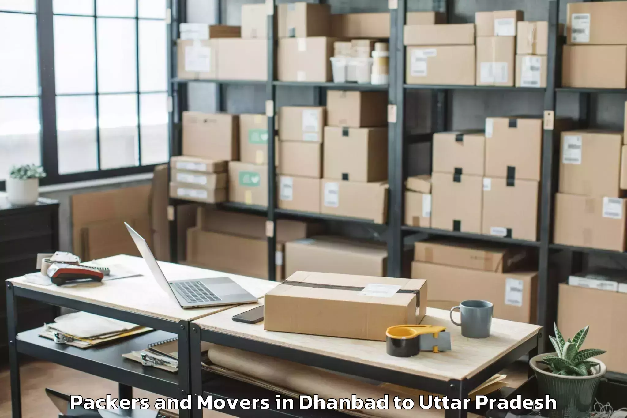 Dhanbad to Kalpi Packers And Movers